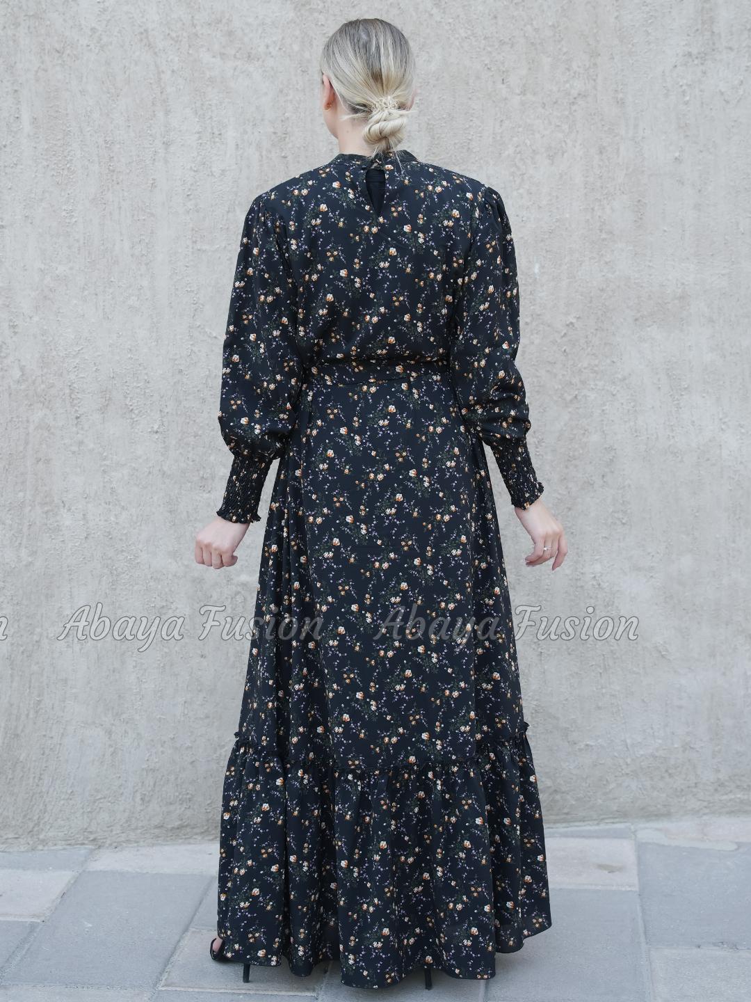 Floral Print Long Dress