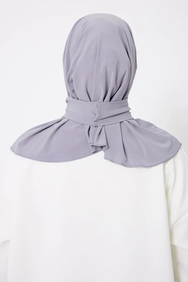 Instant Sandy Hijab With Snap Back Button