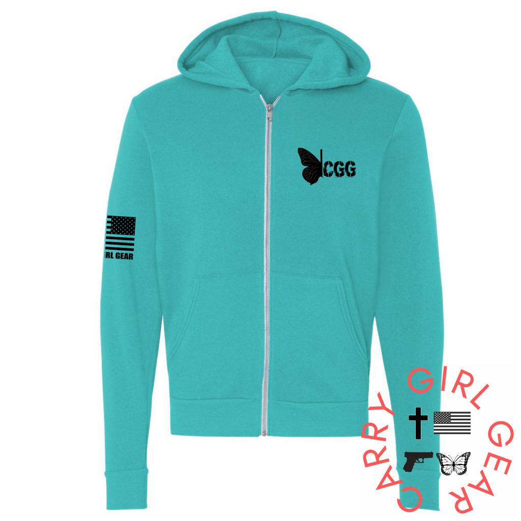 CARRY & PRAY Zippered Hoodie