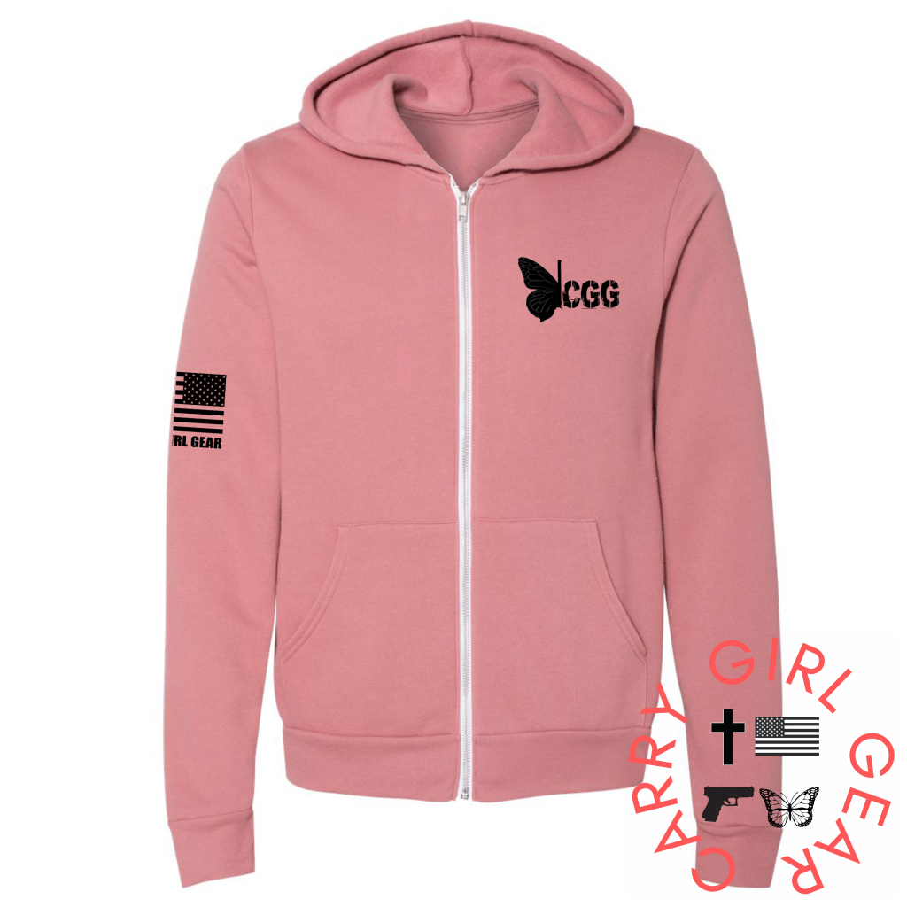 CARRY & PRAY Zippered Hoodie