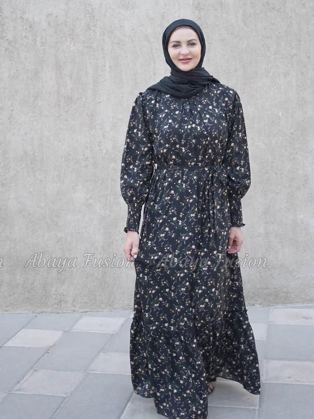 Floral Print Long Dress