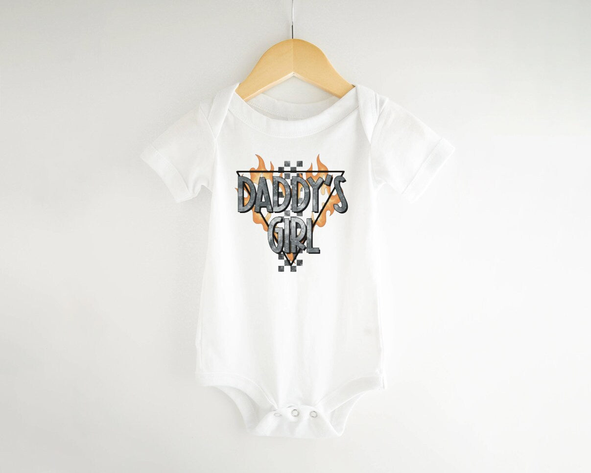Daddy's Girl Black and White Checkered Bummies Outfit