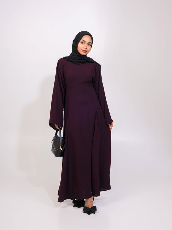 Aidah Tie Back Dress - Wine