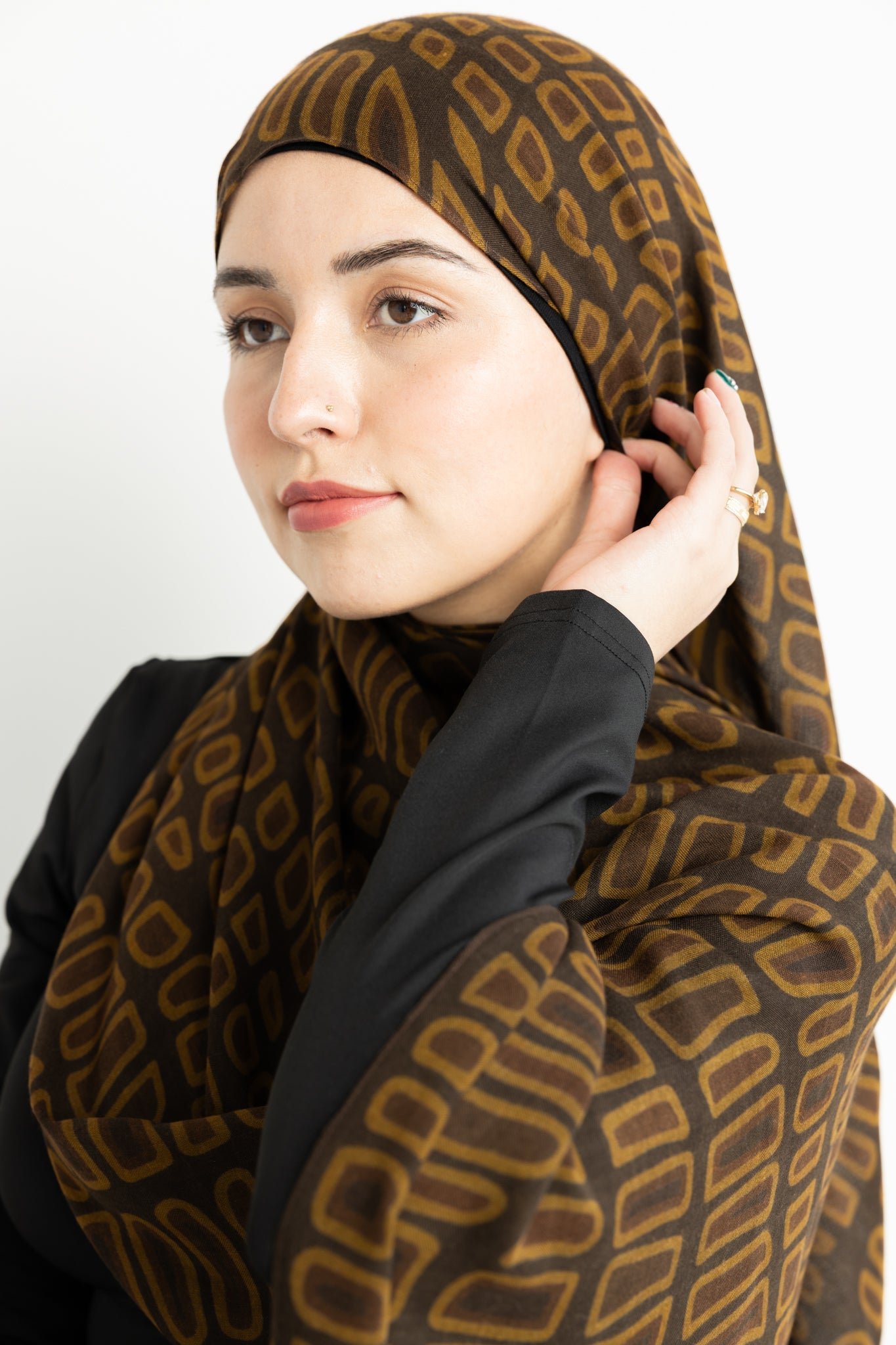 Modal Hijab - Earthy Crocodile
