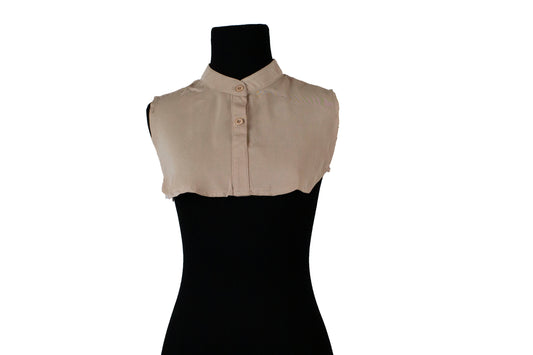 Mock Collar Neck Piece - Tan