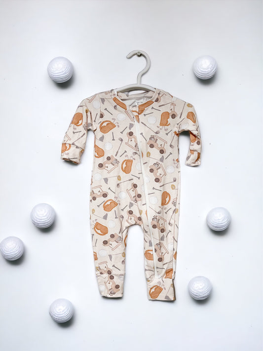 Bamboo Golf Zipper Romper