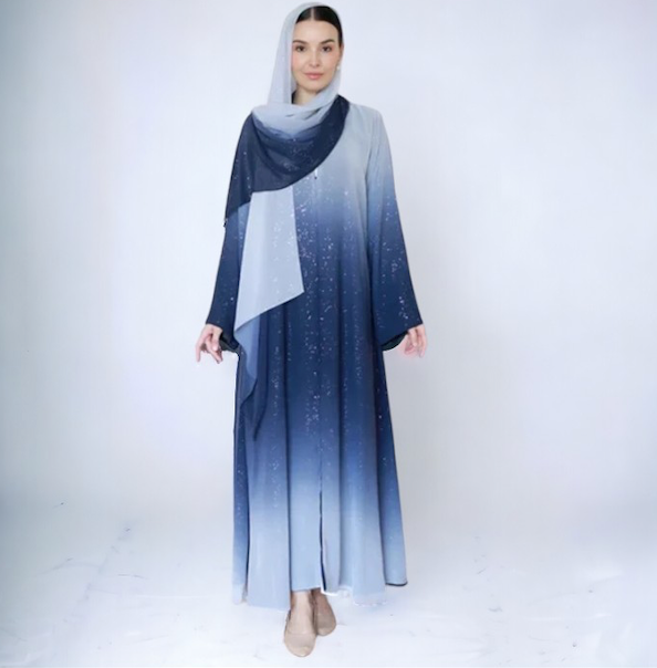 Gradient 3pcs abaya