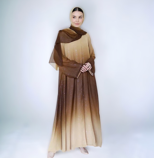 Gradient 3pcs abaya