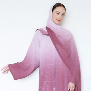 Gradient 3pcs abaya