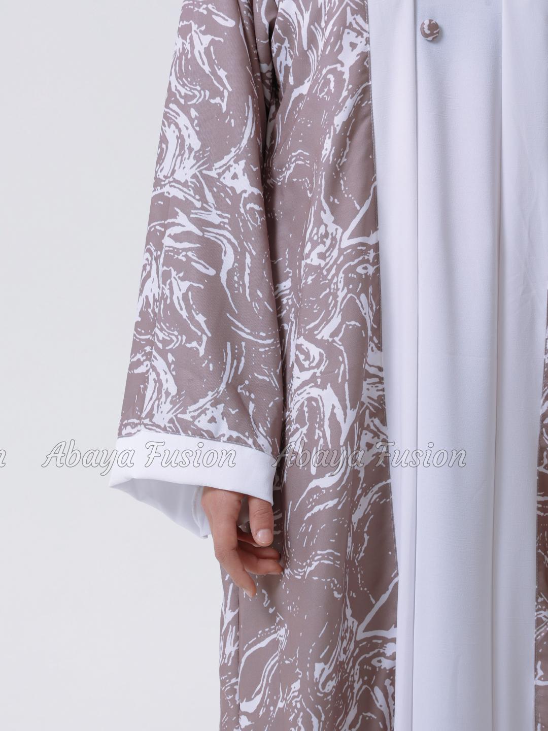 Abstract Brown Abaya