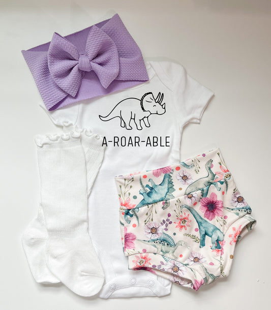 A Roar a able Dino Bummies Outfit