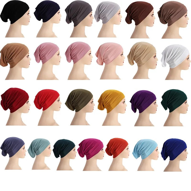 Two Side Open Cotton Undercap Hijab Cap For Muslim Women