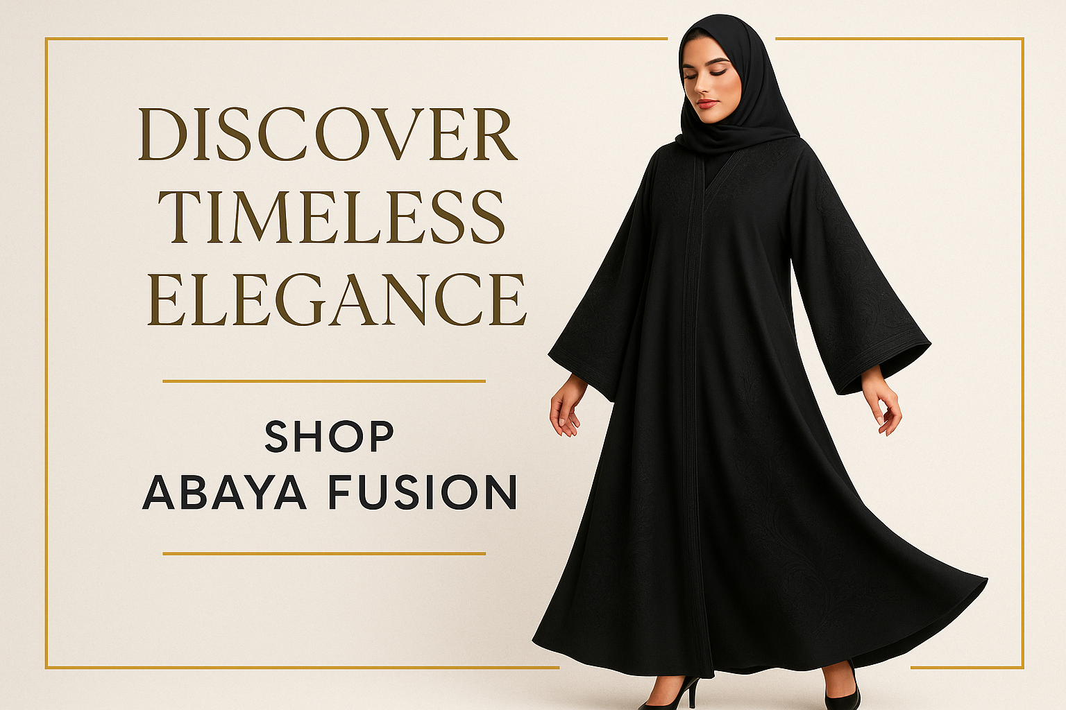 Elegant Abaya Fusion Banner