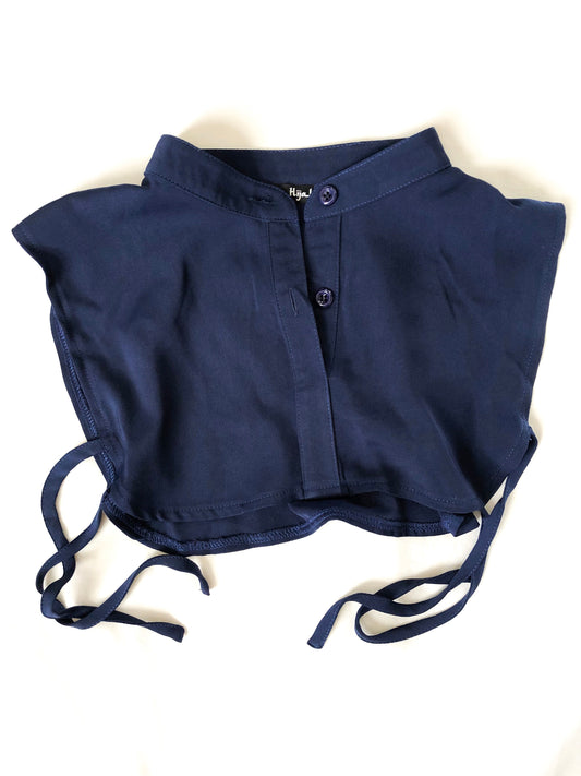 Mock Collar Neck Piece - Navy