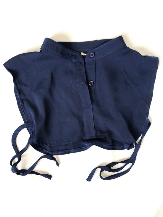 Mock Collar Neck Piece - Navy